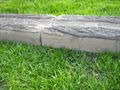 betonová imitace dřeva - žlab
